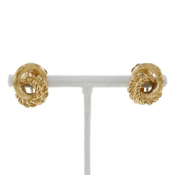 Dior Earring Plated Gold 8.5g Women - Picture 1 of 8